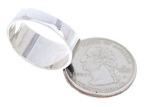 Sterling Silver Black Jade Mother Of Pearl Ring Size 7-1/4 RS43313